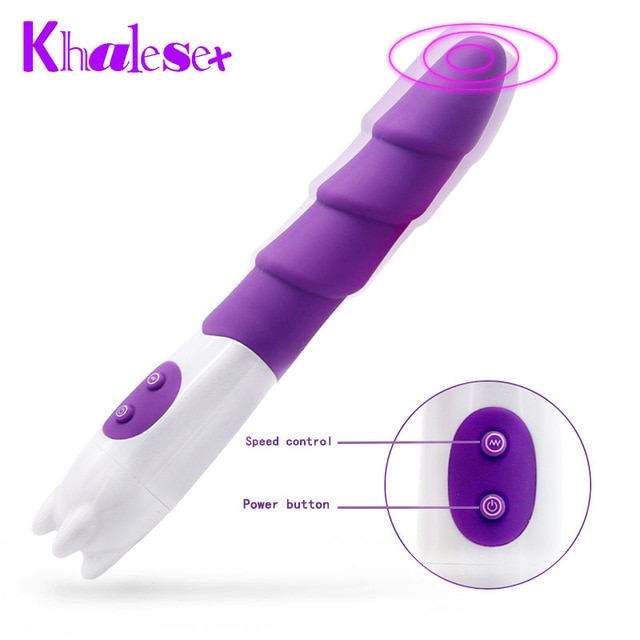 Khalesex 10 скоростей беззвучный Вибратор G Spot Массаж взрослых Секс игрушки для женщин дилдо с анальной пробкой Вибрационный мастурбатор товары магазин