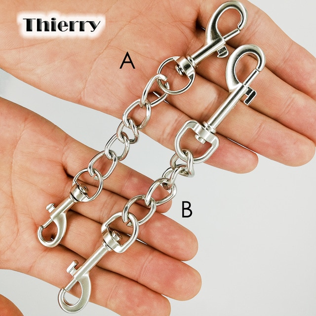 Thierry дважды конец металлический крюк, цепь для сдержанность связывание наручники удобное подключение замок игрушки для взрослых секс игры аксессуар