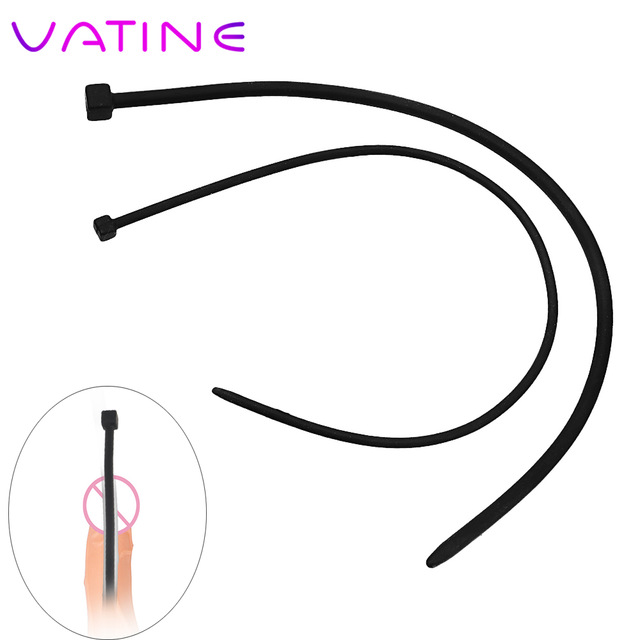 VATINE 35 см длинные мягкие силиконовые уретры Обучение игрушки для мужчин уретры расширители катетеры для пениса Plug