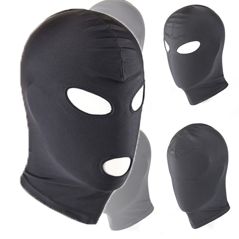 Сексуальные высокие эластичные латексные капот черная маска 4 tyles дышащий головной убор фетиш бдсм для взрослых для вечеринки