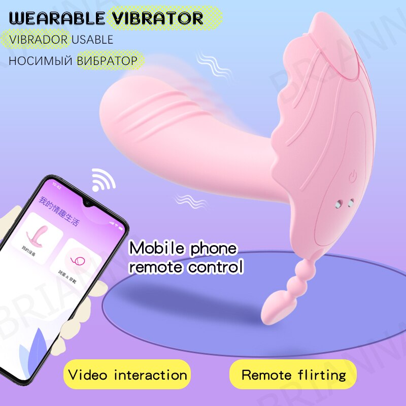 Беспроводной Вибратор с дистанционным управлением для женщин 3 в 1 эротический носимый фаллоимитатор анальный массаж точки G Стимулятор клитора секс-игрушки для пар
