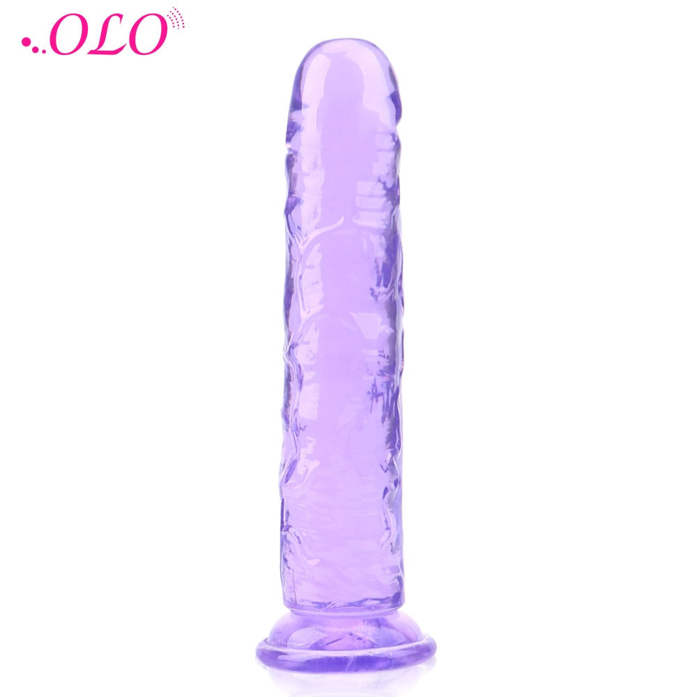 OLO сильная присоска мягкий гелевый фаллоимитатор реалистичный пенис Анальная пробка G-spot оргазм член секс-игрушки для женщин женская мастурбация