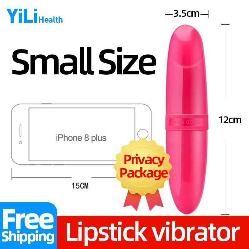 Помада вибратор вагинальный массаж фаллоимитаторы мини-пуля Стимулятор клитора Женский мастурбатор секс-игрушки для женщин