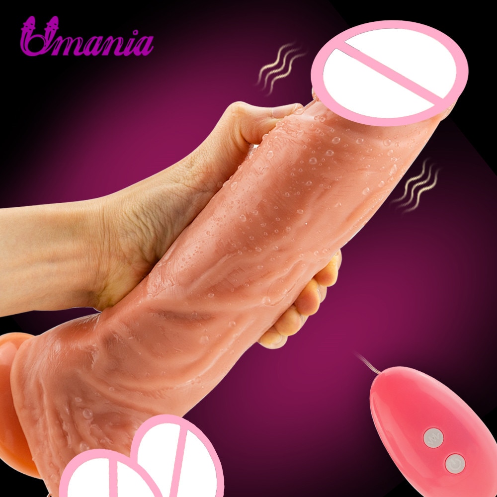Вибратор в виде большого пениса фаллоимитатор на присоске для мужчин и женщин, реалистичный дилдо для секса игрушка для взрослых, мастурбация, огромный пенис, интимный товар