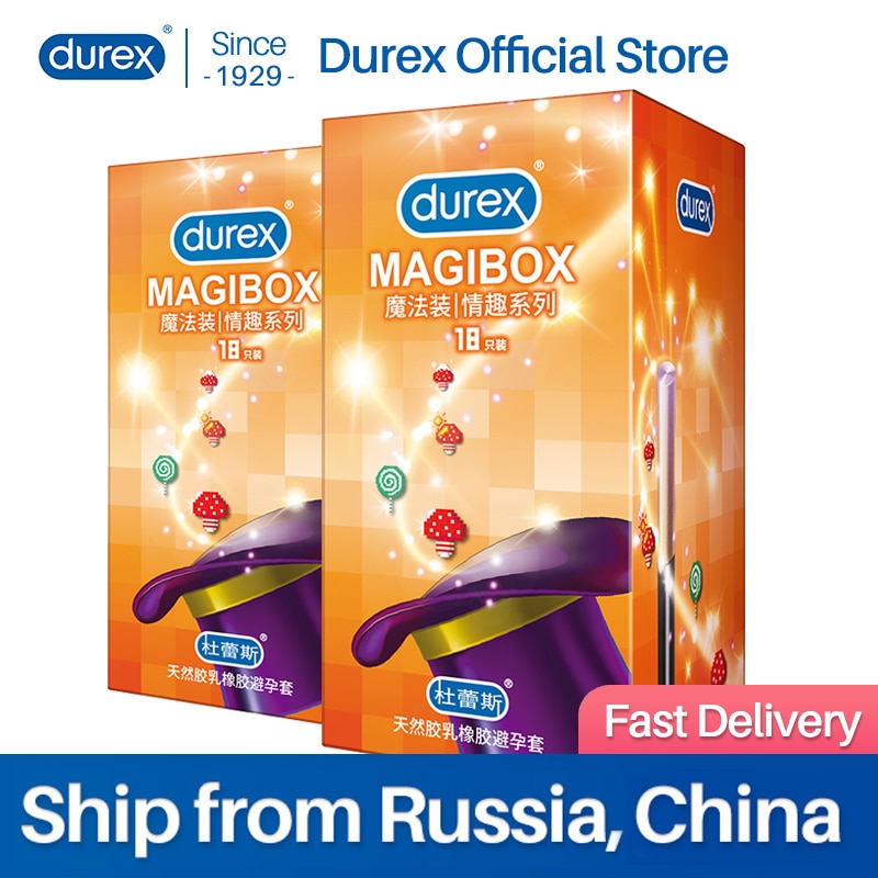 Durex шипованные презервативы ледяной огонь смешанные 4 стиля большие частицы большой пунктирной нитью натуральный каучук пенис рукав интимные игрушки для мужчин