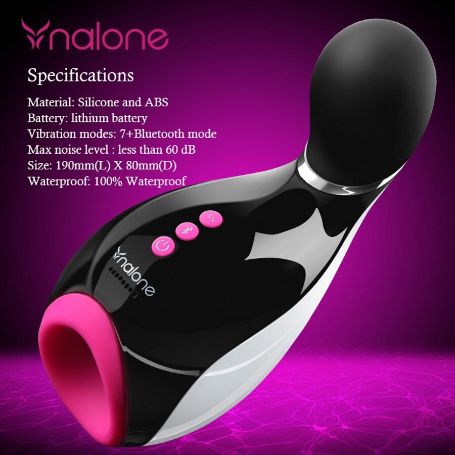 Nalone минет самолета мужской мастурбатор чашки Bluetooth электрический мужской оральный секс Masturbator 7 вибрации Pussy Секс-игрушки для мужчин
