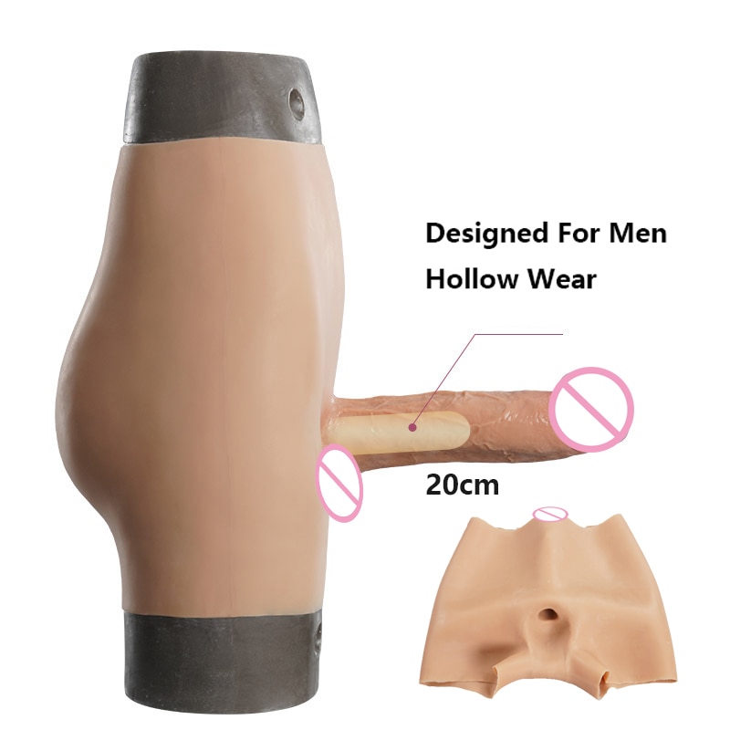 Ремешок силиконовый для фаллоимитатора длиной 20 см, реалистичный фаллоимитатор, одежда для штанов, устройство для мастурбации для мужчин, лесбийский ремешок на пенис, интимная игрушка