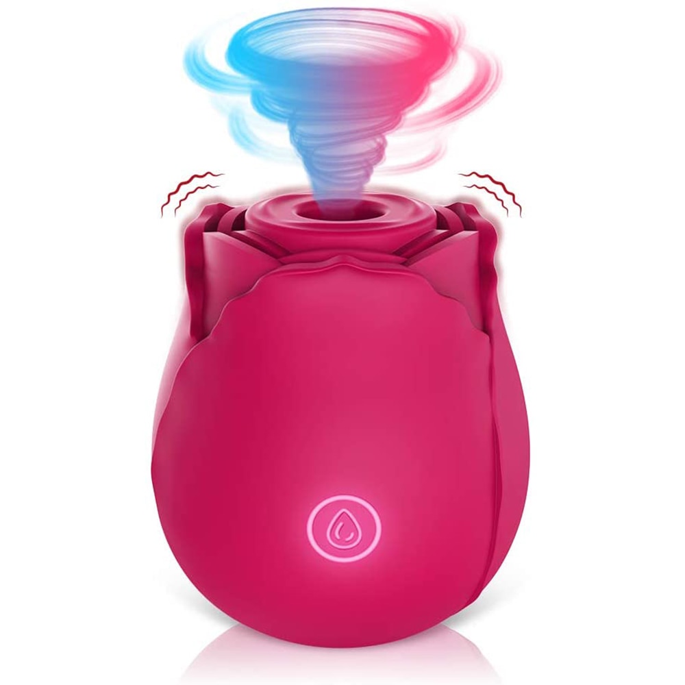 Розовый вибратор, вагинальный вибратор, присоска для стимуляции орального лизания клитора, мощная игрушка-вибромассажер
