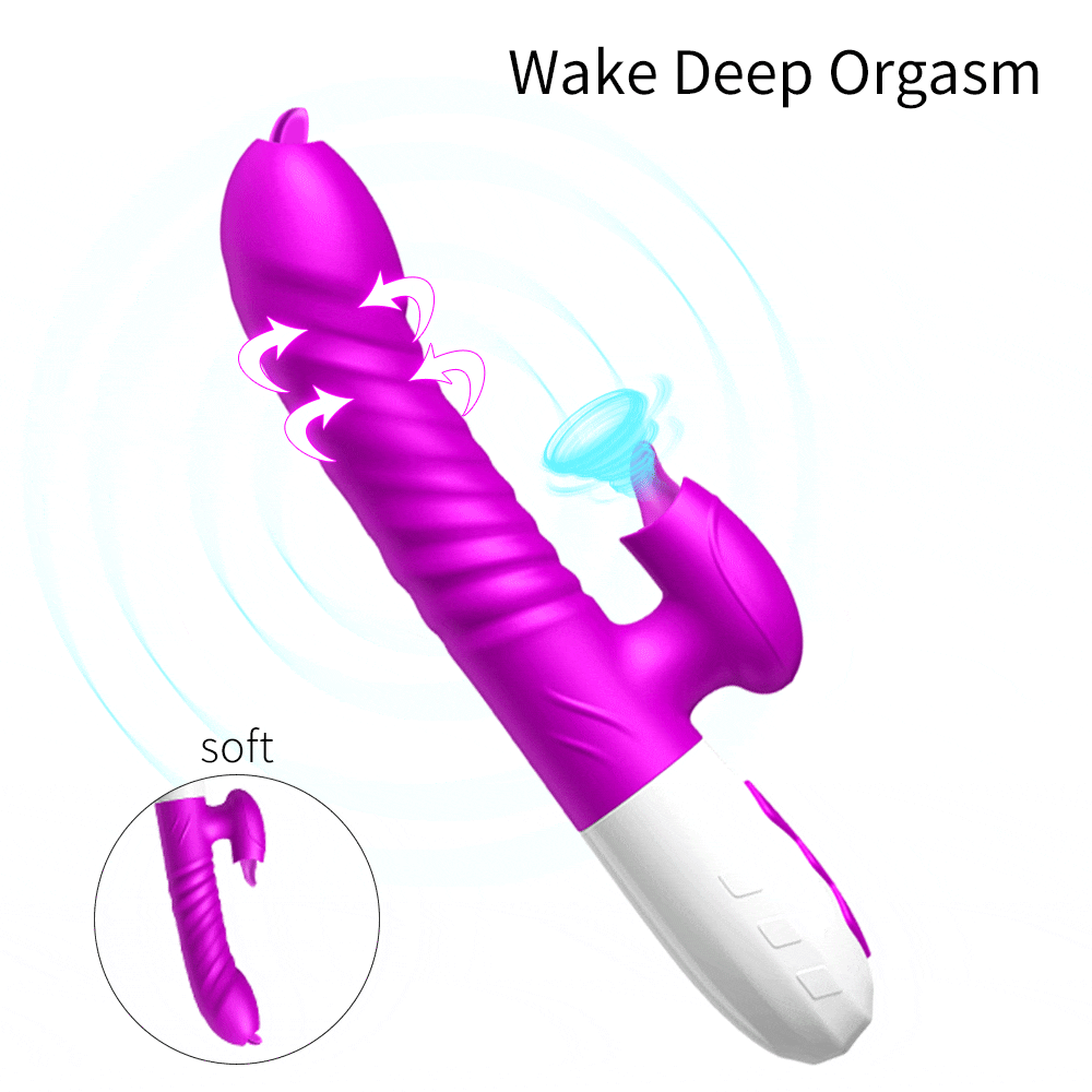 Двойной язык вибрирующий фаллоимитатор с телескопическая вращающаяся вибраторы для женщин секс вагинальный клиторальный стимулятор для взрослых сосать секс-игрушки