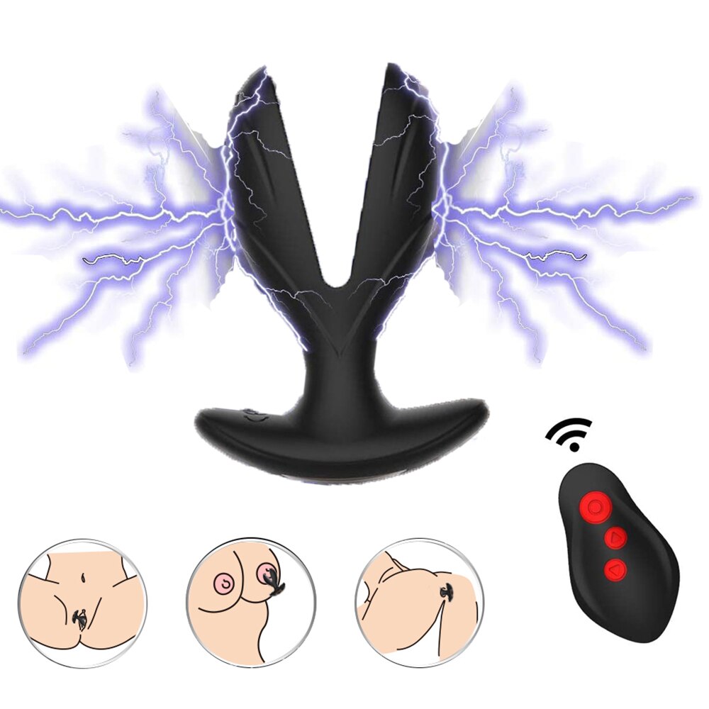 Электрический током импульсный вибратор, анальный стимулятор, Аккумуляторный Мужской мастурбатор, автоматический массажер простаты, интимные товары сексуальные игрушки