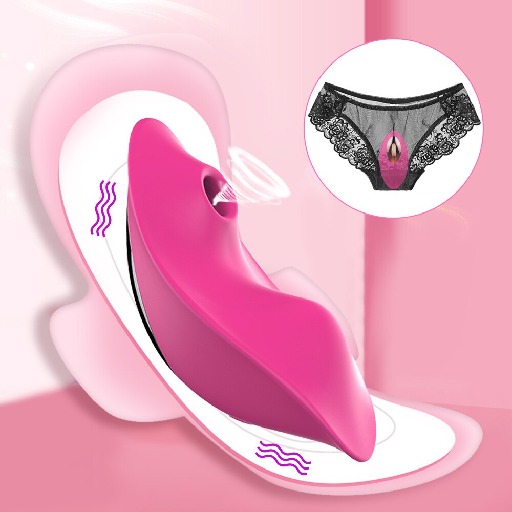 Носимый сосающий вибратор для женщин бабочка беспроводное приложение дистанционное управление вибрирующие трусики фаллоимитатор секс-игрушки для пар