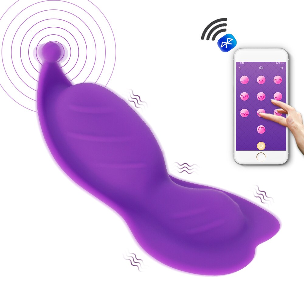 Приложение пульт дистанционного управления Управление Секс-игрушки бабочка носимых фаллоимитатор вибратор для Для женщин G-Spot Клитор мастурбатор Bluetooth вибратор в трусики