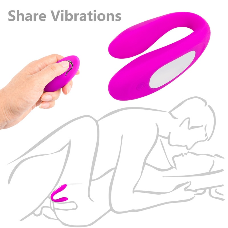 U-образный Вибратор We Share Vibe, беспроводной вибратор с пультом дистанционного управления, Стимулятор точки G, Стимулятор клитора для пар, интимные игрушки для взрослых женщин