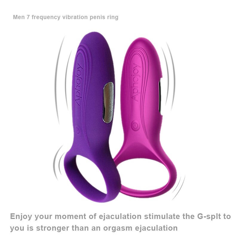 Aphojoy 7 частота вибратор пенис кольцо Массажер Влагалище стимулировать Водонепроницаемый мастурбатор взрослый продукт для обувь для мужчин и женщин