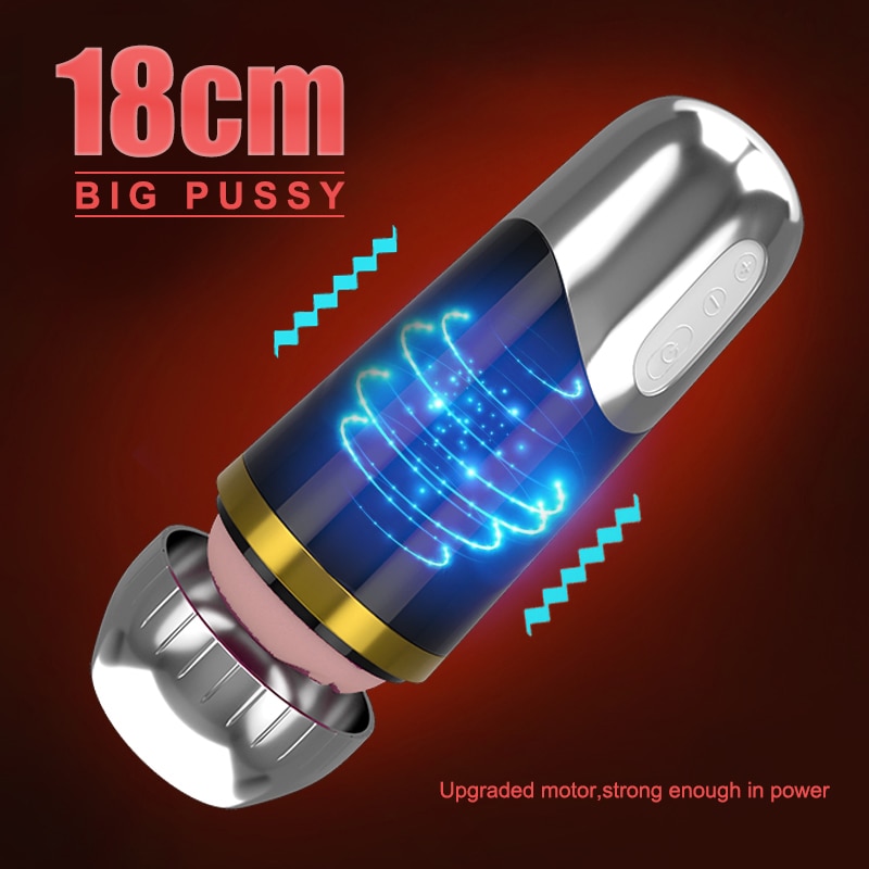 Электрическая чашка для мастубации 18 см Глубокий Мужской мастурбатор импульсная Вибрирующая Мягкая силиконовая Бесшумная сильная вибрация эротические игрушки для мужчин