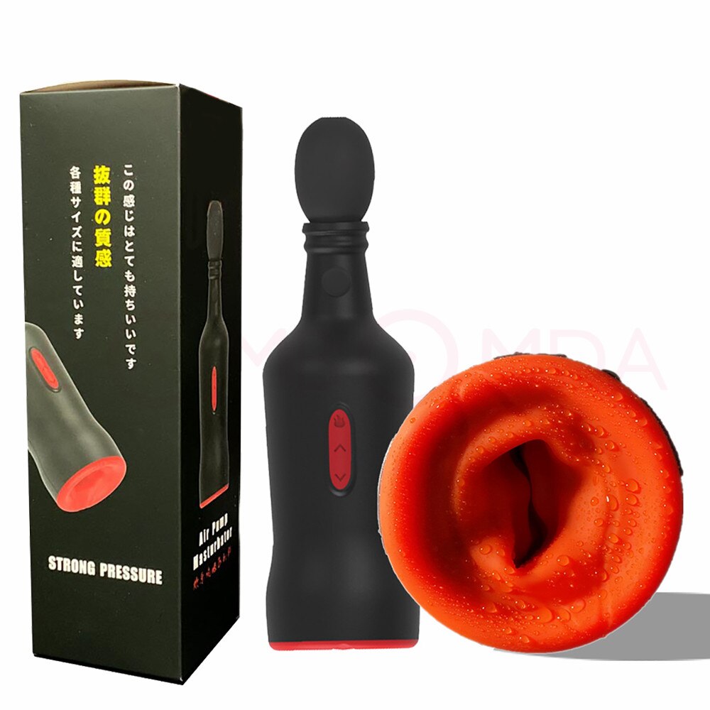 Мужской мастурбатор пенис насос вибратор для мужчин силиконовый Автоматический нагрев сосание оральный секс чашка взрослые интимные игрушки минет машина