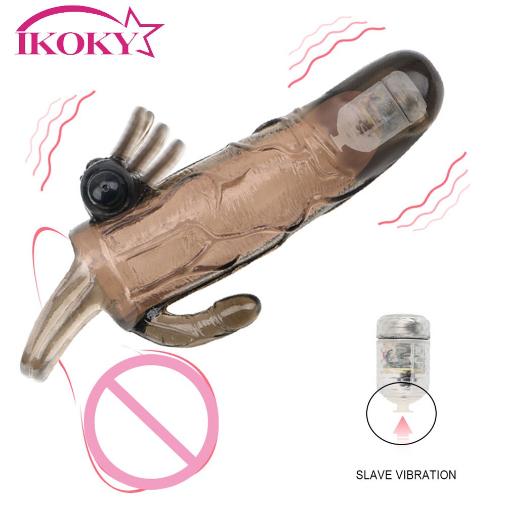 Презерватив IKOKY УВЕЛИЧЕНИЕ ЧЛЕНА для мужчин, удлинитель для многоразовые насадки на пенис с задержкой эякуляции, интимные игрушки для взрослых, двойной вибратор, рукав для пениса