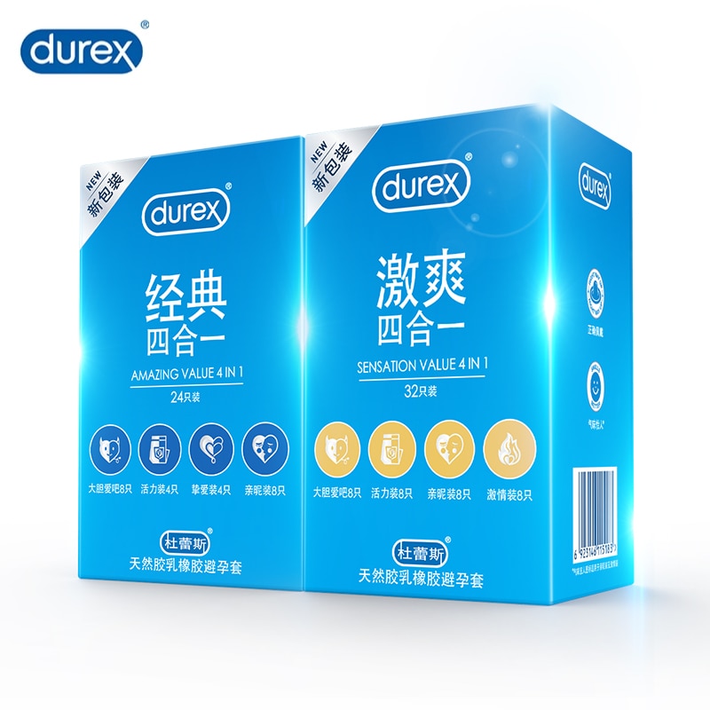 Презервативы Durex ультратонкие, латексные презервативы для пениса из натурального каучука, 4 типа, интимные товары Сексуальные для взрослых для мужчин