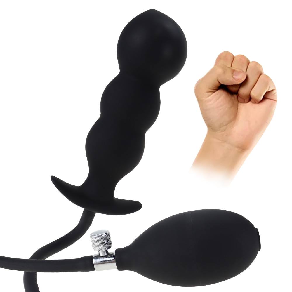 Пробка Анальная силиконовая надувная, очень большой анальный расширитель с интимные игрушки для женщин для мужчин