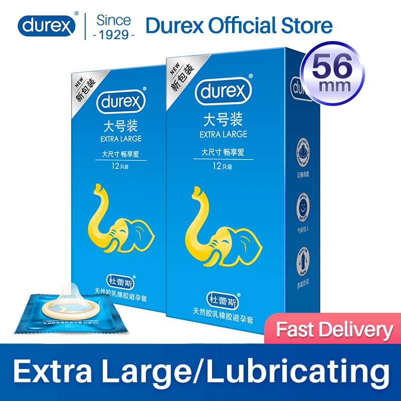 Ультрабольшие Презервативы Durex XL 56 мм, смазка тонкая, интимные игрушки для пениса, товары для взрослых