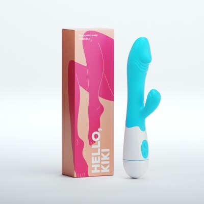 Вибратор Hello Kiki Fobos Duo для женщин, для точки G, для стимуляции клитора, вибрирующий,интимные игрушки для взрослых, секс