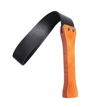 51 см деревянная ручка Винтаж хлыст из натуральной кожи БДСМ лопатка шлепалка Flogger Связывание Секс-игрушки для взрослых игр