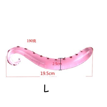 Розовый фаллоимитатор с гиппокампом, реалистичный дилдо для секса, игрушки для взрослых, длинная Анальная секс-игрушка/пробка для женщин, стеклянная Анальная пробка, игрушки для взрослых