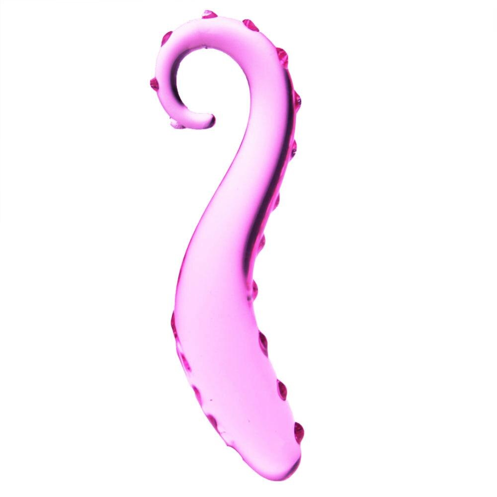 Розовый стеклянный двухсторонний специальный фаллоимитатор с гиппокампом, анальная пробка для лесбиянок, стимуляция точки G, взрослый фаллоимитатор