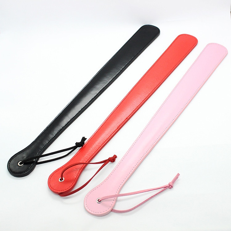 Секс-игрушка 475 мм черный красный розовый блеск SM Flog Spank Paddle Beat покорный раб курчавый фетиш бдсм хлыст для сексуальных игр товары для взрослых игр