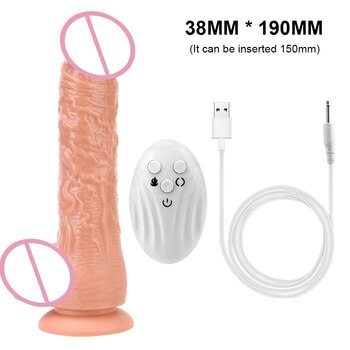 VATINE секс-игрушки с пультом дистанционного управления TPE нагревательный телескоп фаллоимитатор для женщин большой Реалистичный Пенис Вибратор для женской мастурбации