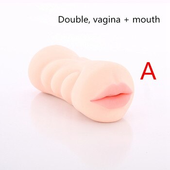 Секс-шоп с двойной головкой киска настоящая искусственная вагина оральный секс-игрушка мужской мастурбатор Массажная чашка для взрослых киска оральный секс-игрушки для мужчин.