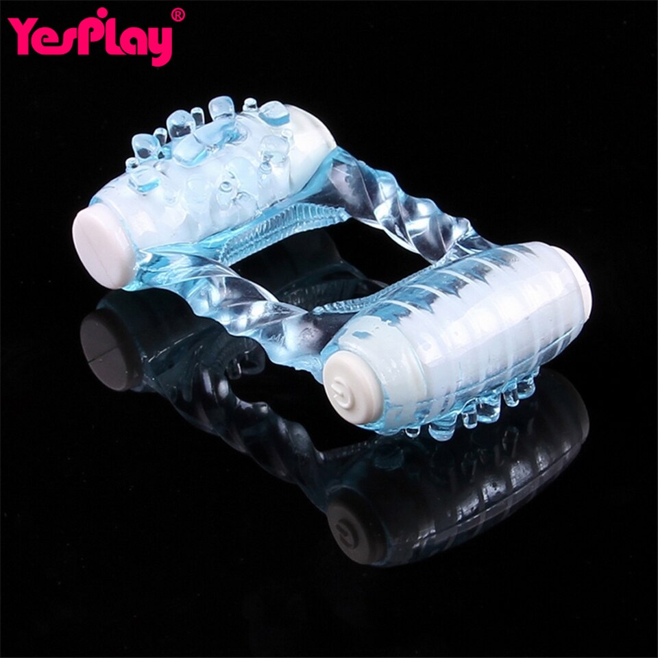 Yesplay вибрационное кольцо с двойным мотором петух кольцо для полового члена для задержки эякуляции секс-игрушки для мужчин член секс-товары для взрослых