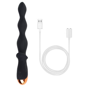 10 скоростей интимные игрушки для женщин USB Магнитный зарядный массажер простаты Анальные шарики вибратор фаллоимитатор Анальная пробка вибратор
