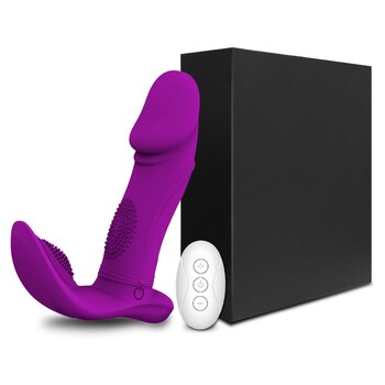 Беспроводной фаллоимитатор пригодные для носки трусики с дистанционным управлением, вагинальный стимулятор точки G и клитора для взрослых интимные игрушки для женщин