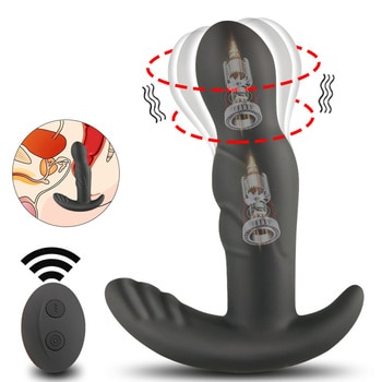 Беспроводной массажер простаты для мужчин 360 градусов стимулятор Анальная пробка простаты фаллоимитатор вибратор анальный мастурбирующий секс-игрушки для мужчин