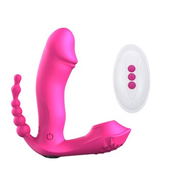 Беспроводной пульт дистанционного управления сосающий вибратор для женщин Анальная пробка стимуляция точки G носимый фаллоимитатор нагревательный вибратор секс-игрушки для взрослых