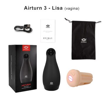 Мощный Мужской Вибратор для мастурбации Otouch Airturn 3, вагинальный вибратор с сосанием мастурбатор в виде влагалища градусов, интимные игрушки для мужчин и взрослых 18