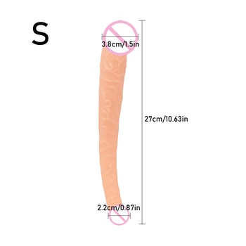 Очень длинный двойной фаллоимитатор 42 см с двойным проникновением, мягкий пенис с двойной головкой и анусом, реалистичные секс-игрушки для лесбиянок