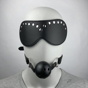 Силиконовый кляп-шар БДСМ бондаж фиксаторы открытый рот дышащий секс-шар с повязкой на глаза маска набор игрушек для женщин аксессуары