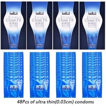 48 шт. (4 коробки) плотно прилегающие плотные и тонкие презервативы для мужчин секс-продукт лучше секс безопасная контрацепция 49 мм в ширину