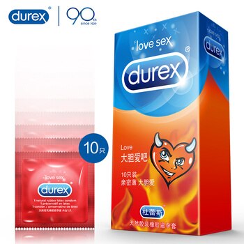 Презервативы Durex, секс-игрушки для мужчин, ультратонкие, со смазкой в рубчик